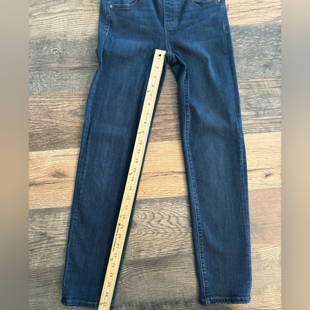 Liverpool Jeans The Slim Straight Leg Pull On in Griffith SPR DK Mid Rise Size 4 - Picture 2 of 13